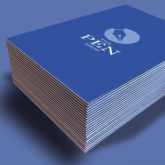 Blue Core Triplex Business Cards