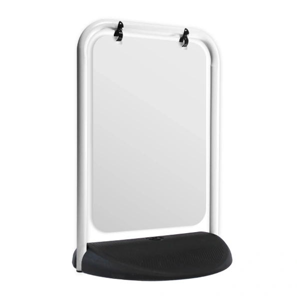  Eco Swinger White Frame Aluminium Panel Plain
