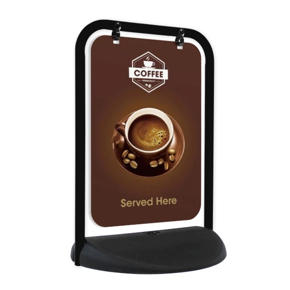  Eco Swinger Black Frame Aluminium Panel Coffee Artwork