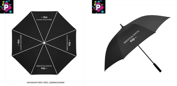 Branded Printed Umbrella, 4 Panel