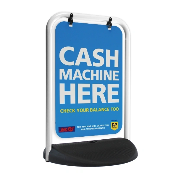  Eco Swinger White Frame Aluminium Panel Cash Machine